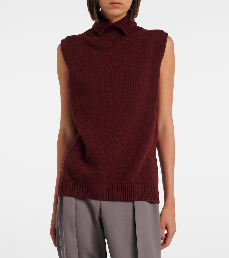 Jil Sander Wool turtleneck sweater vest