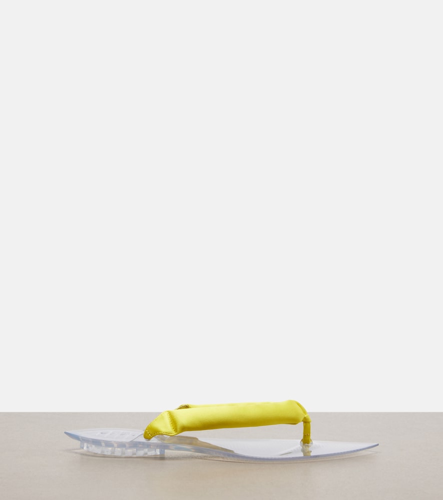  Alaia Alaia Invisible Satin Thong Sandals 