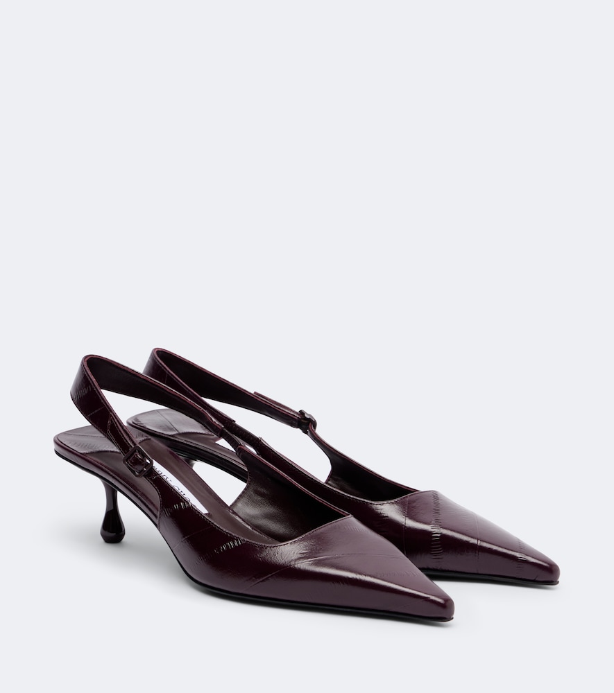 Amel Leather Slingback Pumps