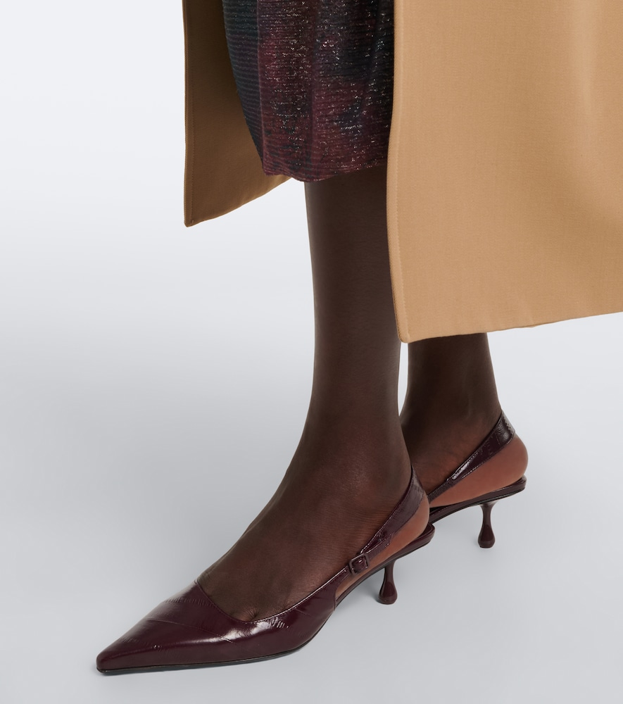 Amel Leather Slingback Pumps