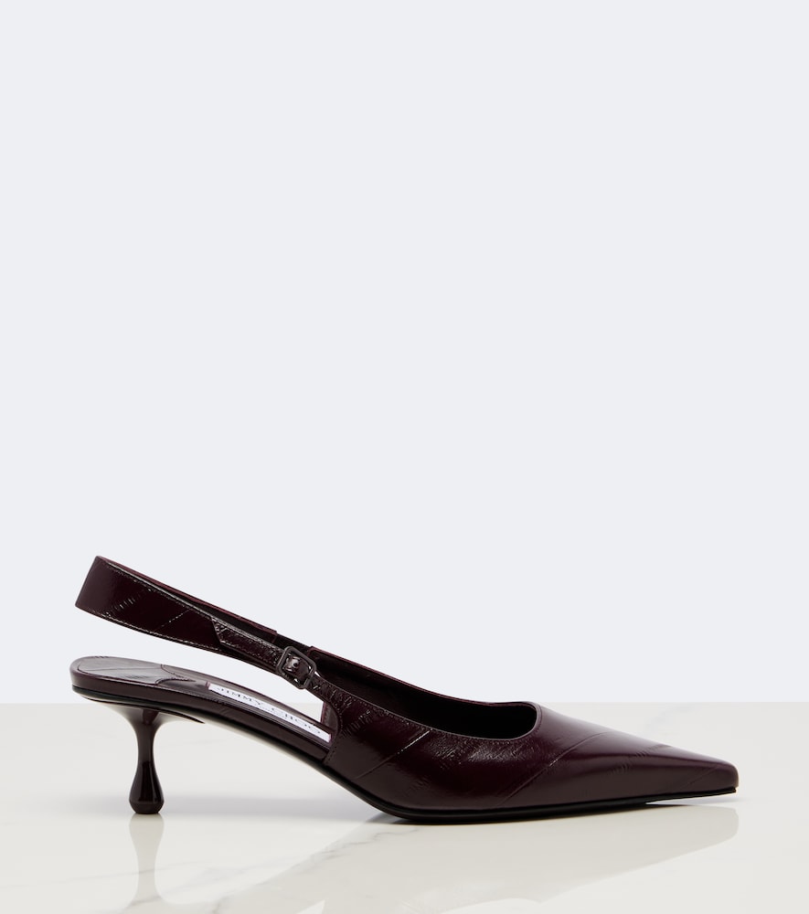 Amel Leather Slingback Pumps