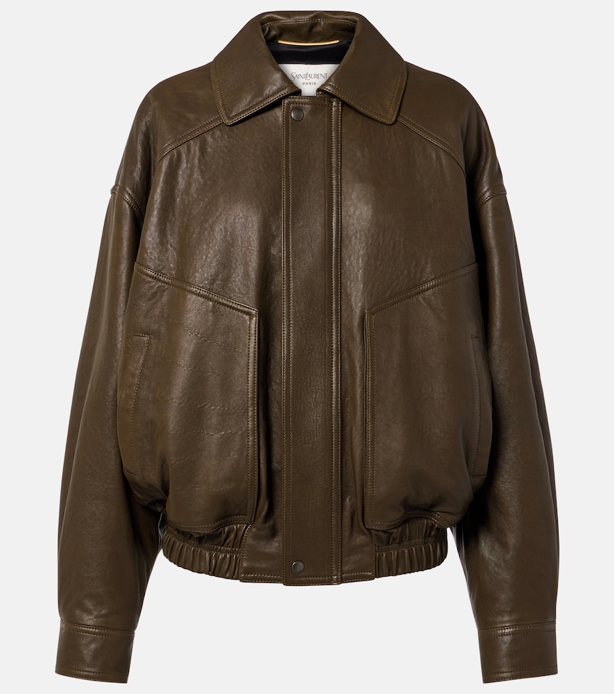 Bomberjacke aus Leder