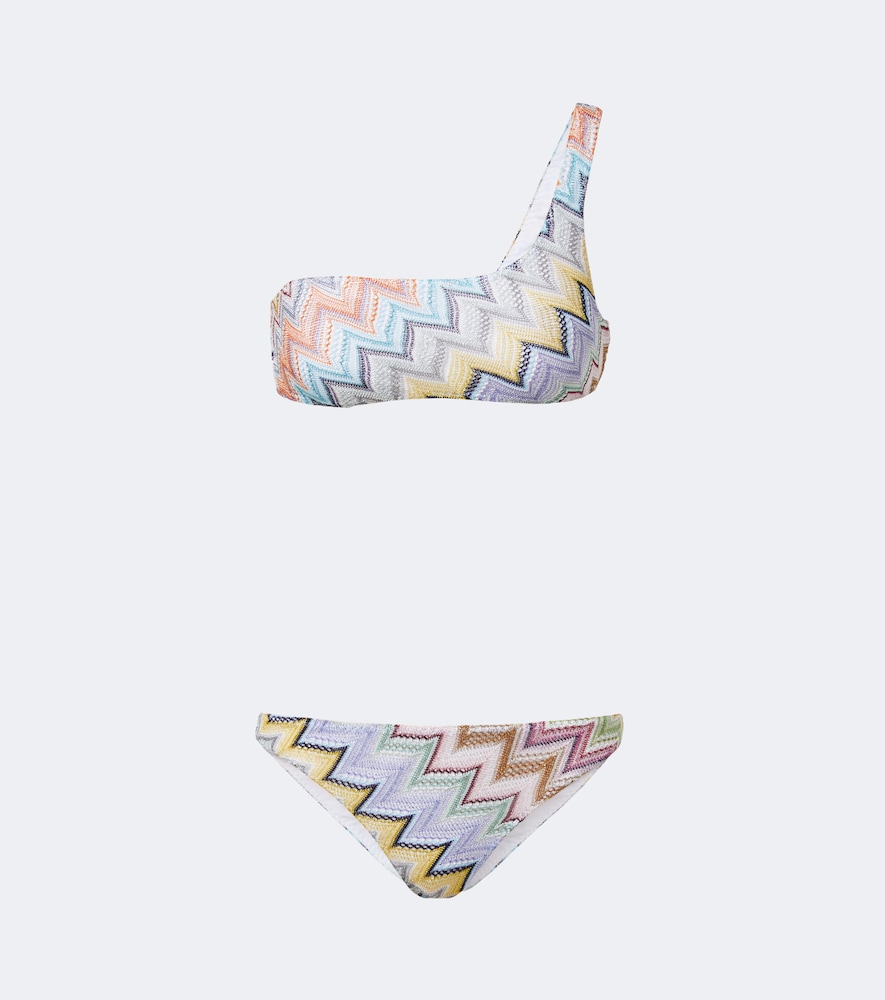 Bikini Zigzag aus Lamé