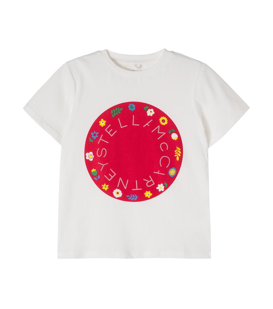 T-shirt in jersey di cotone con stampa