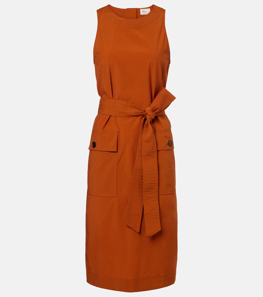 Saint Laurent Belted midi dress