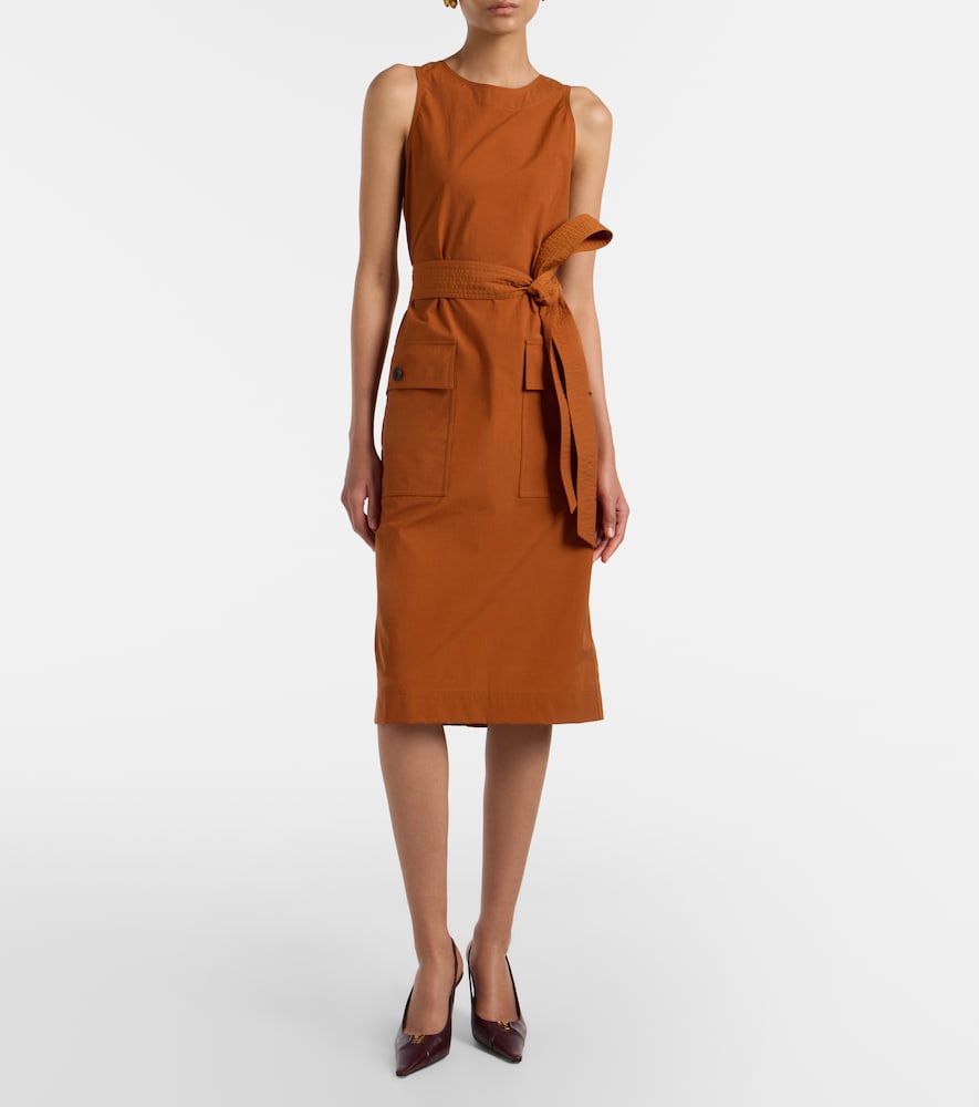 Saint Laurent Belted midi dress