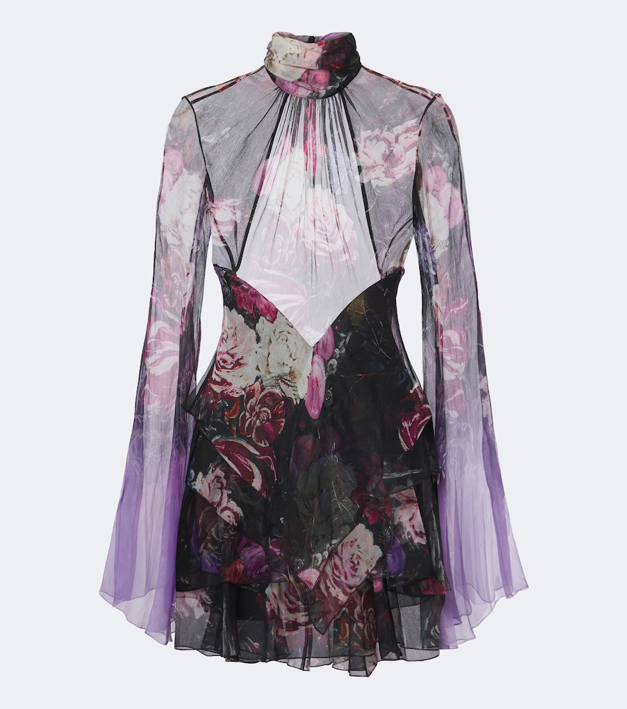 Minikleid aus Seide