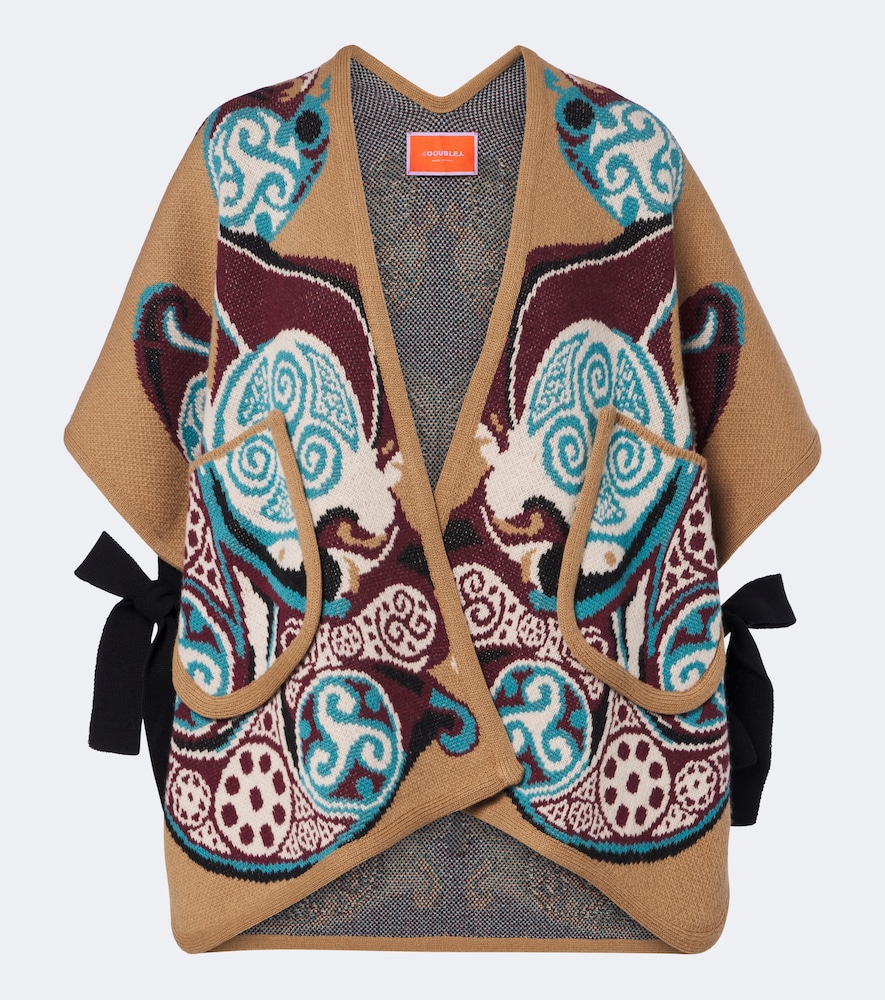 Scialle Alchemy in lana jacquard