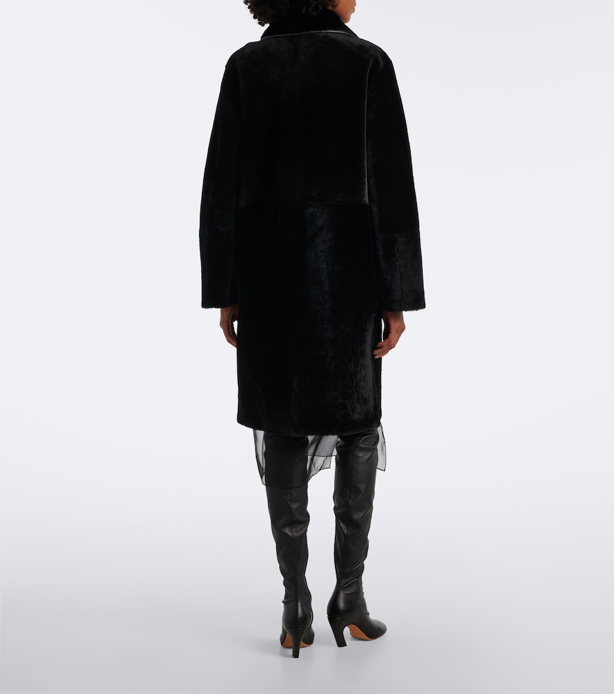 Caspian Reversible Leather And Shearling Coat