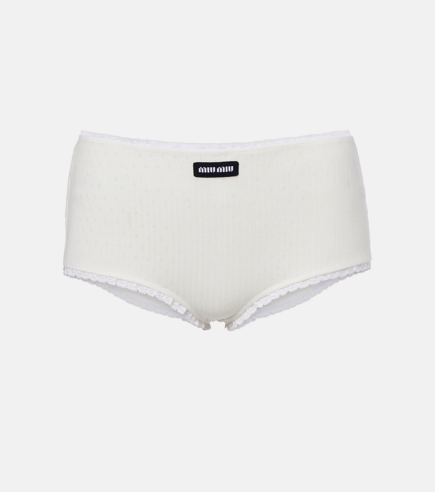 Shorts aus Baumwolle