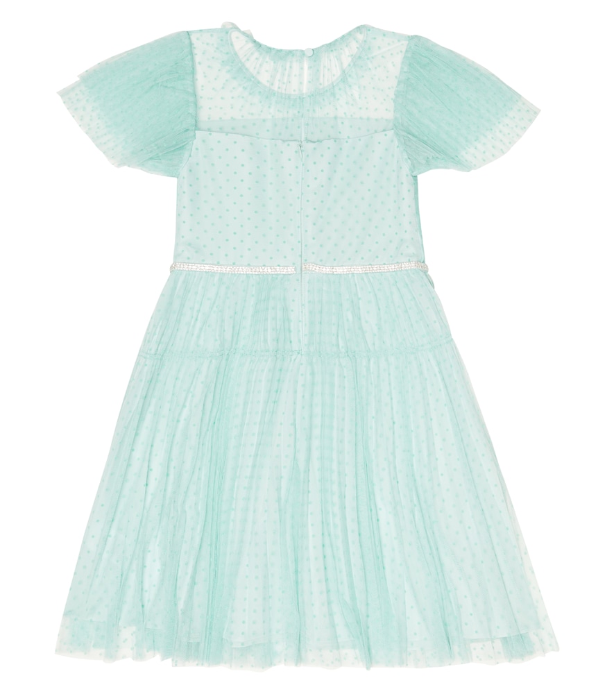  Self-portrait Kids Self-portrait Kids Kleid Aus Point D'esprit-tüll 