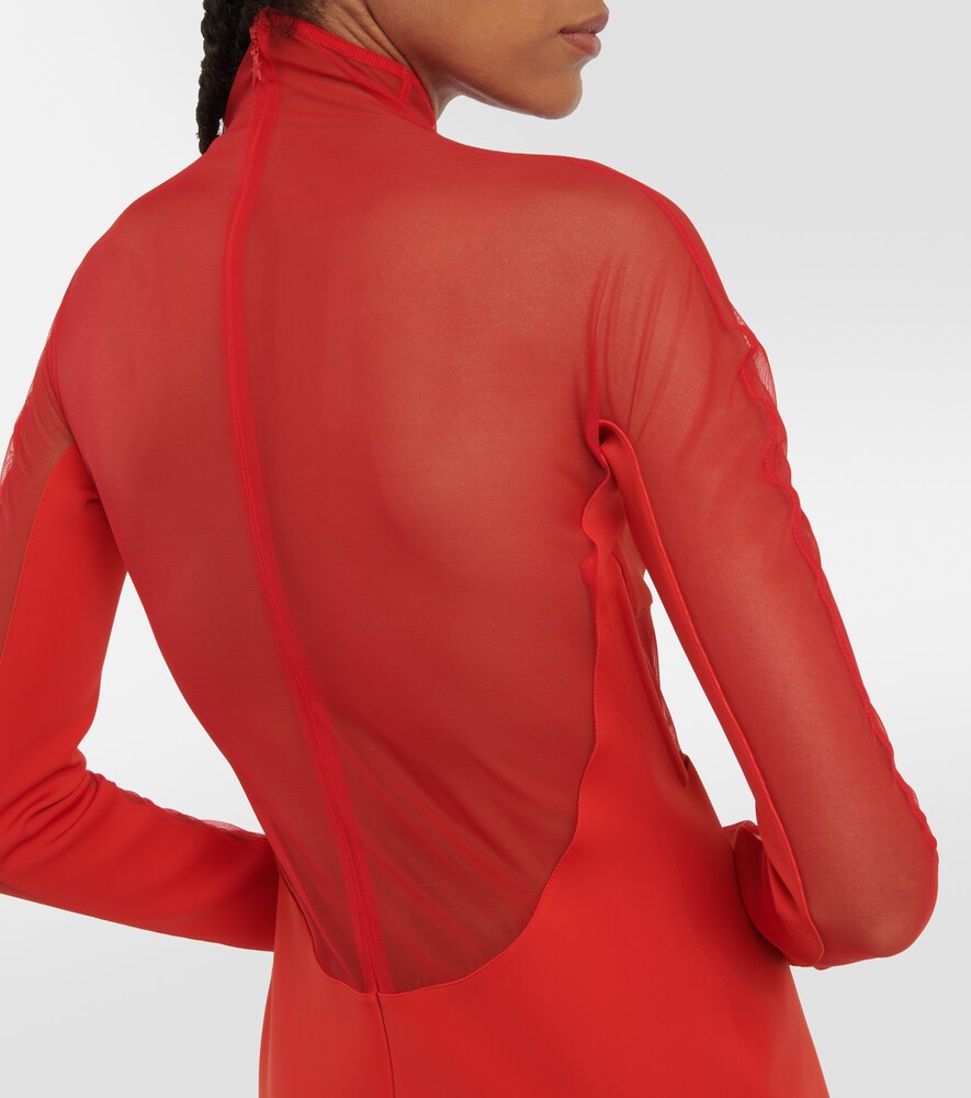  Mugler Mugler Minikleid Mit Tüll 