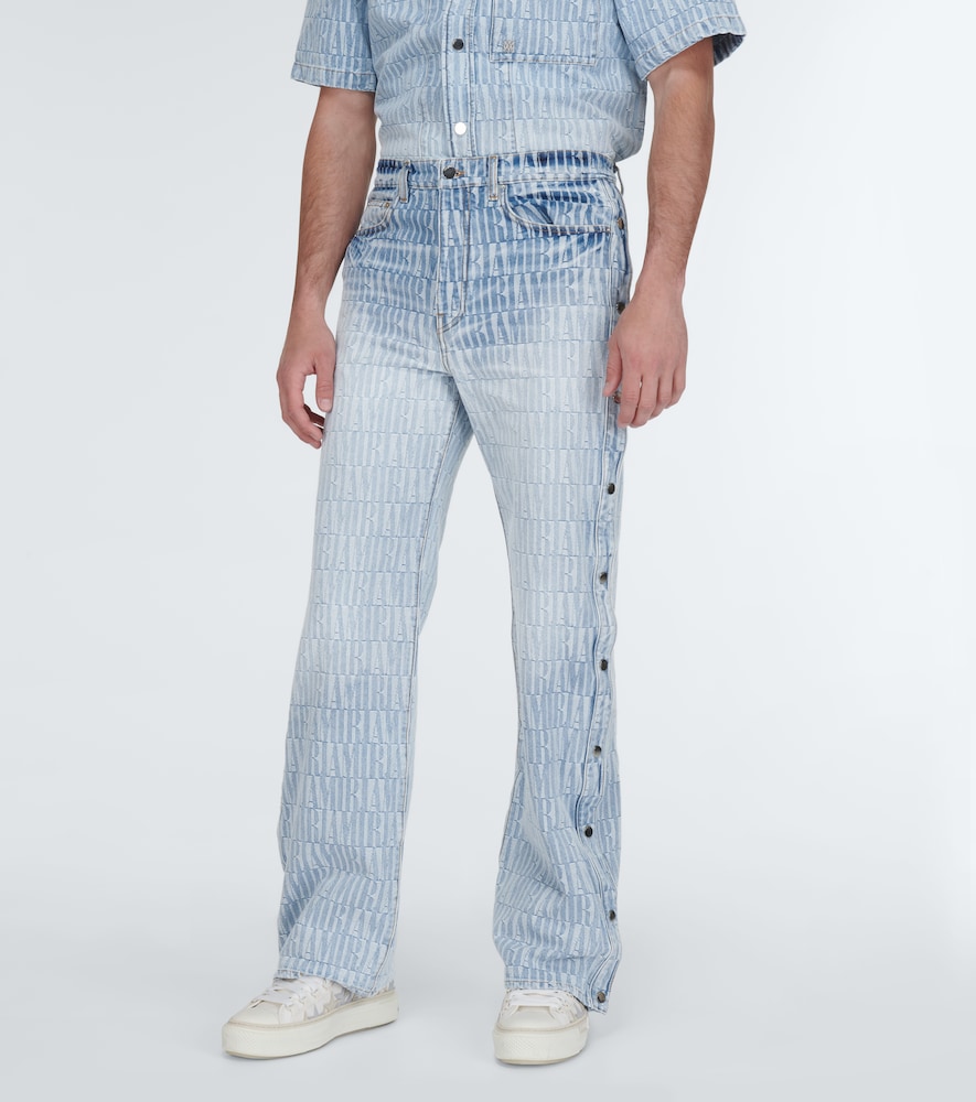  Amiri Amiri Logo Jacquard Denim Pants 