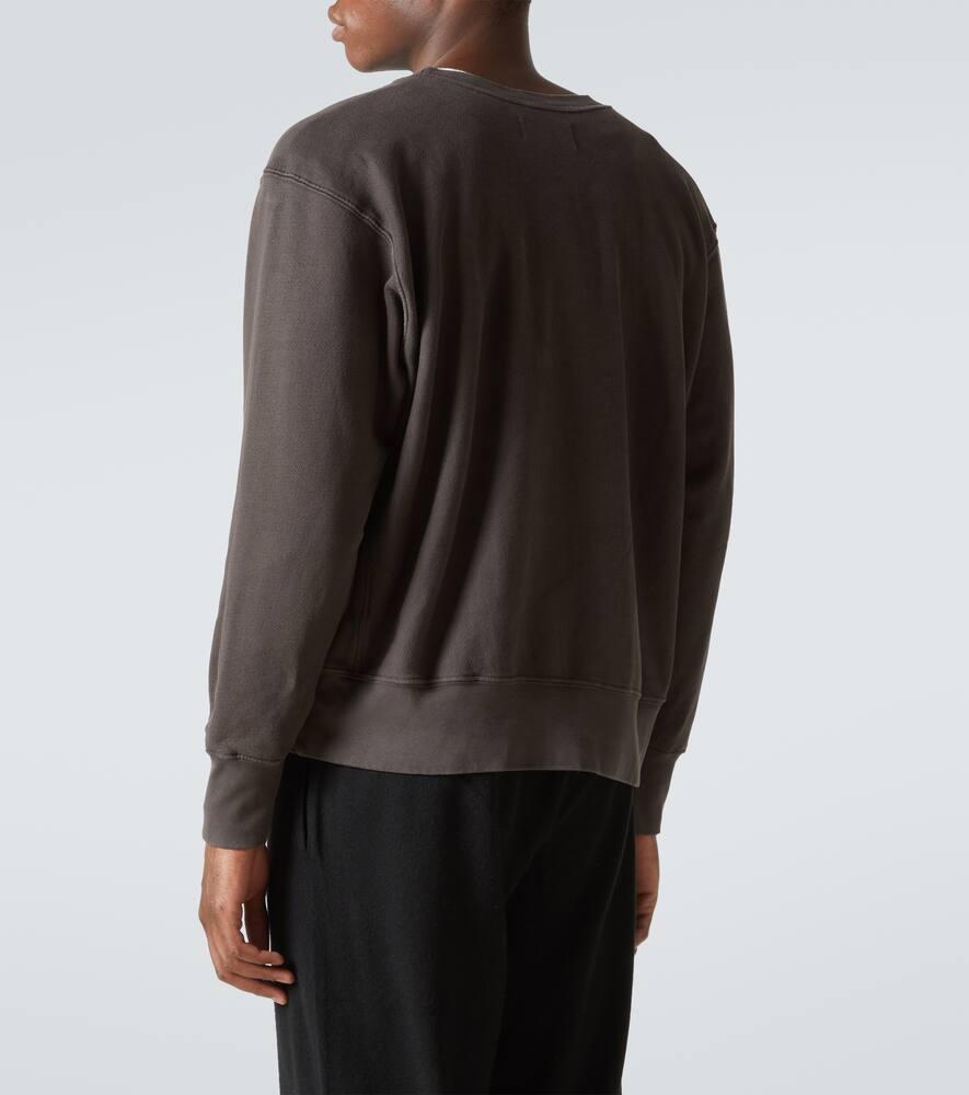 Les Tien Cotton Jersey Sweatshirt In Vintage Black