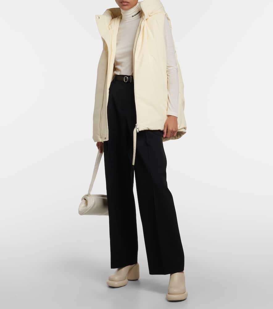 Jil Sander Oversized hooded down vest