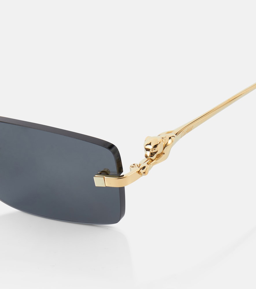  Cartier Eyewear Collection Cartier Eyewear Collection Panthere De Cartier Rectangular Sunglasses 