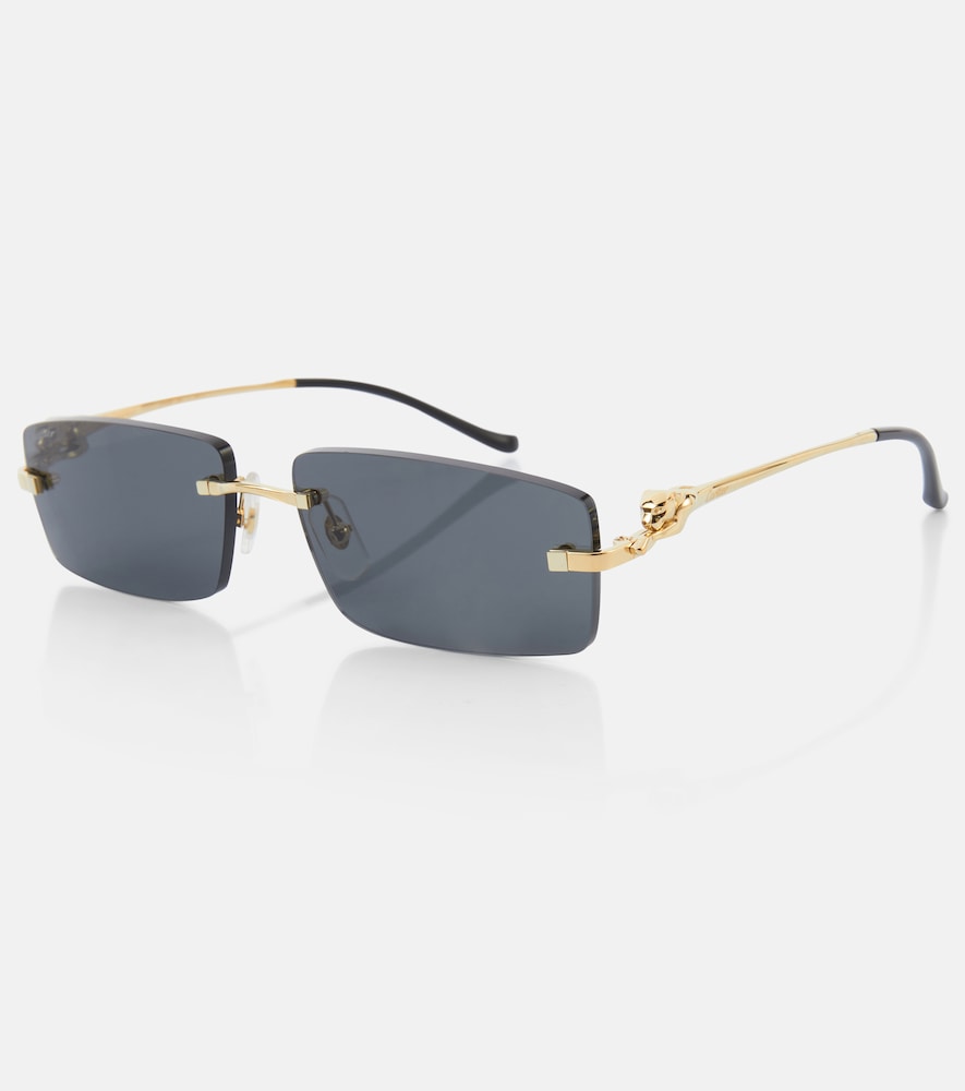  Cartier Eyewear Collection Cartier Eyewear Collection Panthere De Cartier Rectangular Sunglasses 