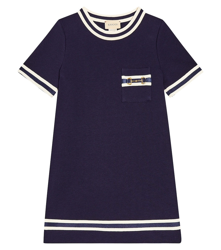 Gucci Kids Multicoloured Gucci Horsebit Cotton Jersey Dress Y Size 4 - Mytheresa