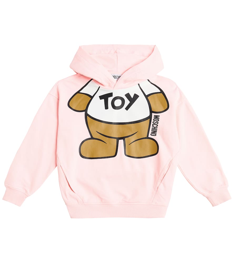 Moschino Kids Teddy Bear cotton jersey hoodie