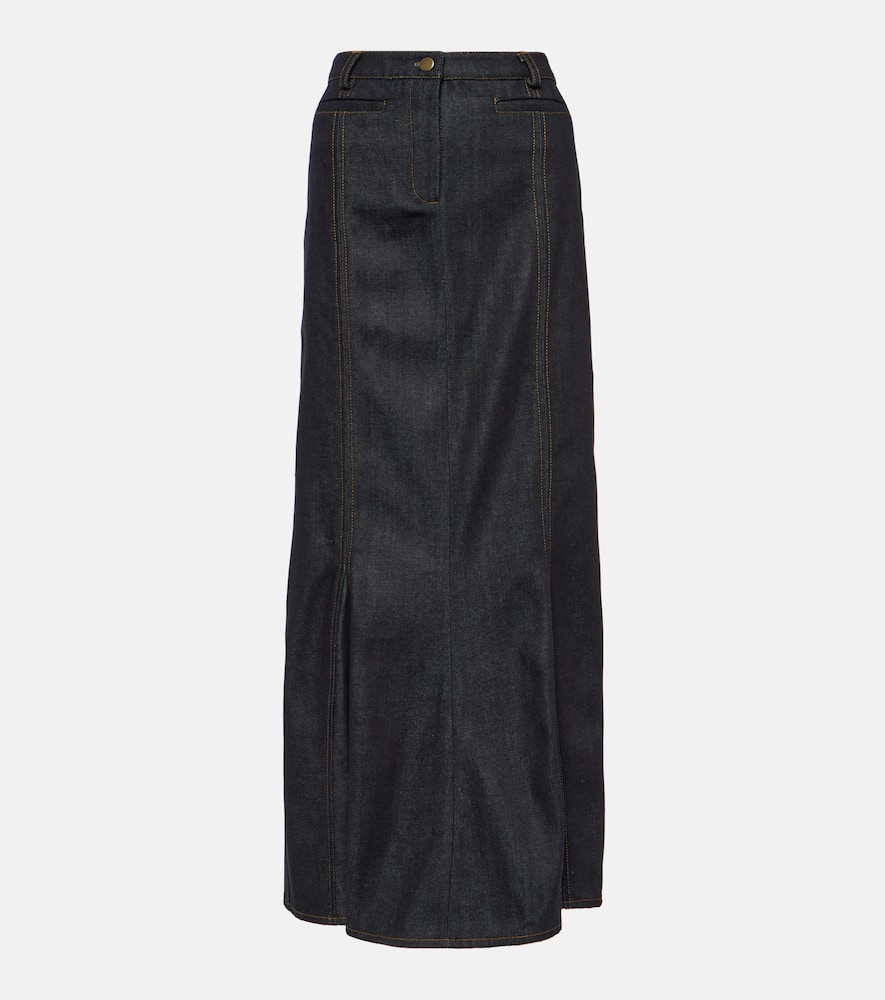 Alis denim maxi skirt