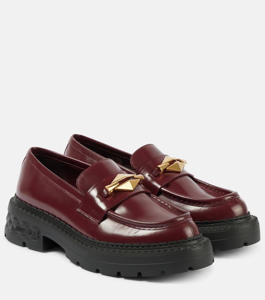 Marlow embellished leather loafers