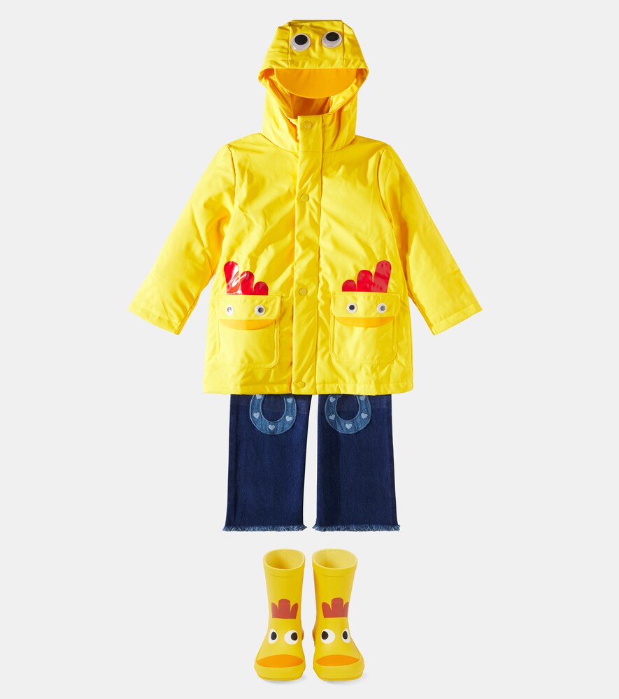  Stella Mccartney Kids Stella Mccartney Kids Printed Raincoat 