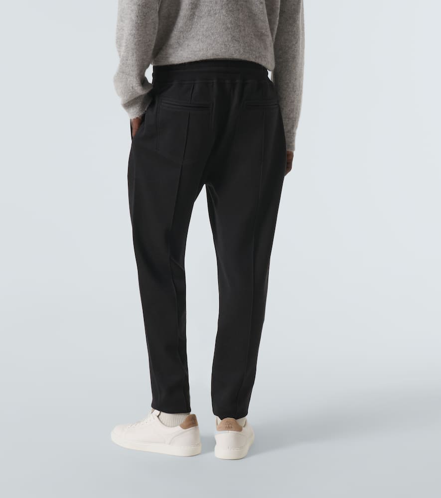 Brunello Cucinelli Cotton-blend Sweatpants In Black