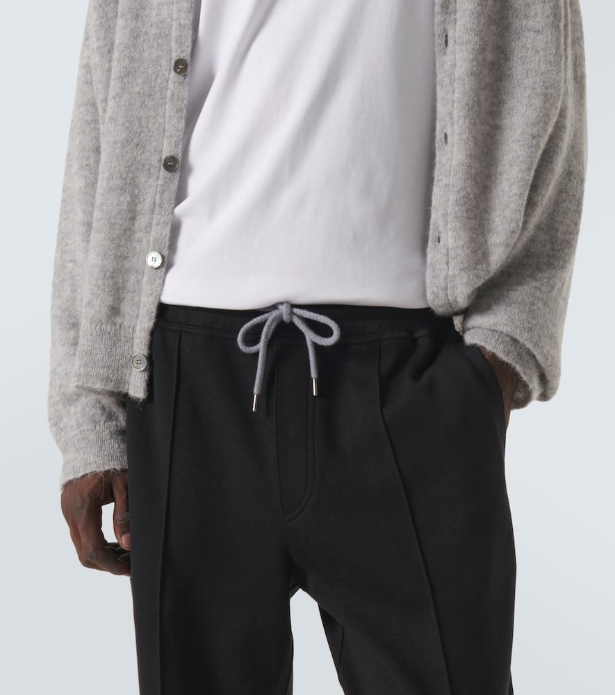 Brunello Cucinelli Cotton-blend Sweatpants In Black