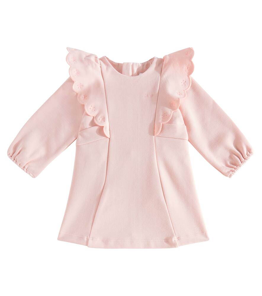 Chloé Kids Baby embroidered jersey dress