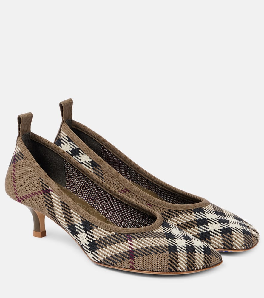 Burberry Check jacquard pumps