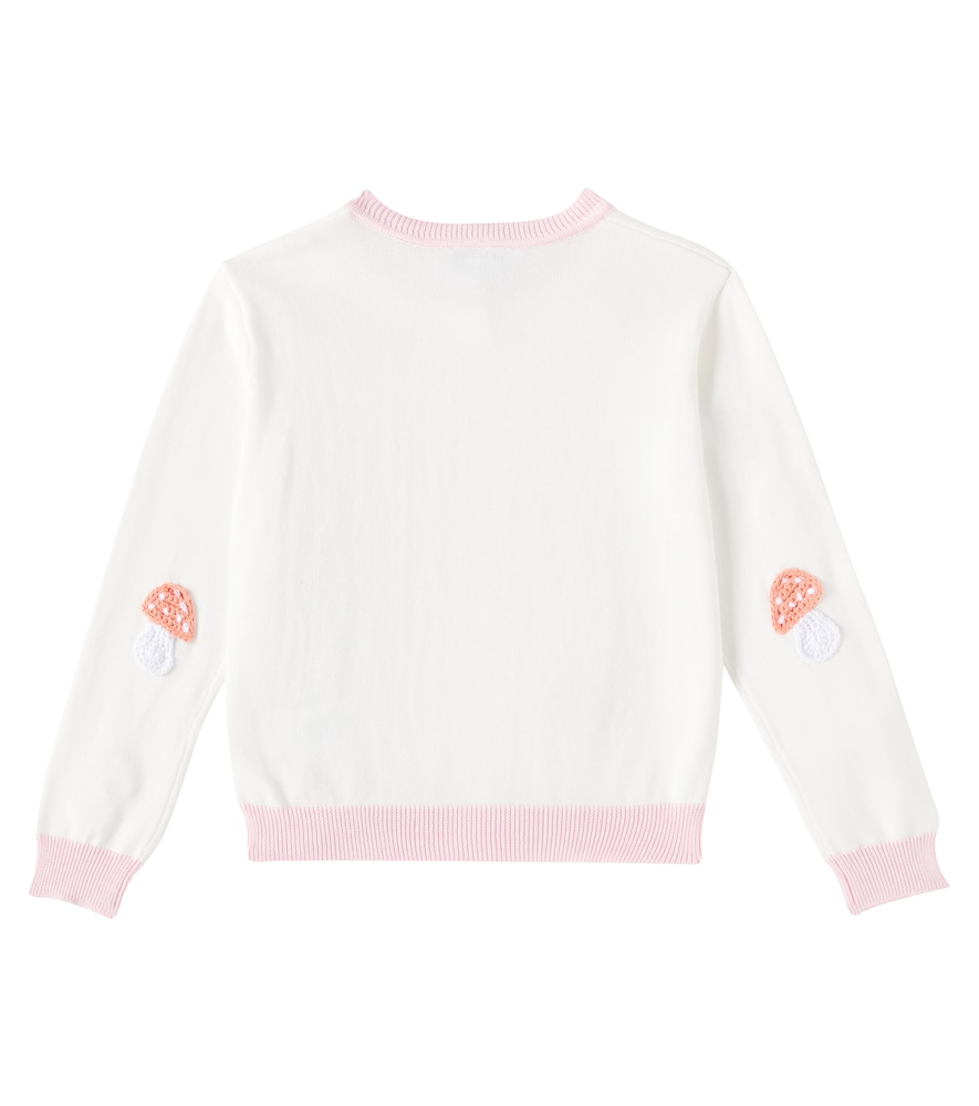  Stella Mccartney Kids Stella Mccartney Kids Cardigan In Cotone Con Crochet 