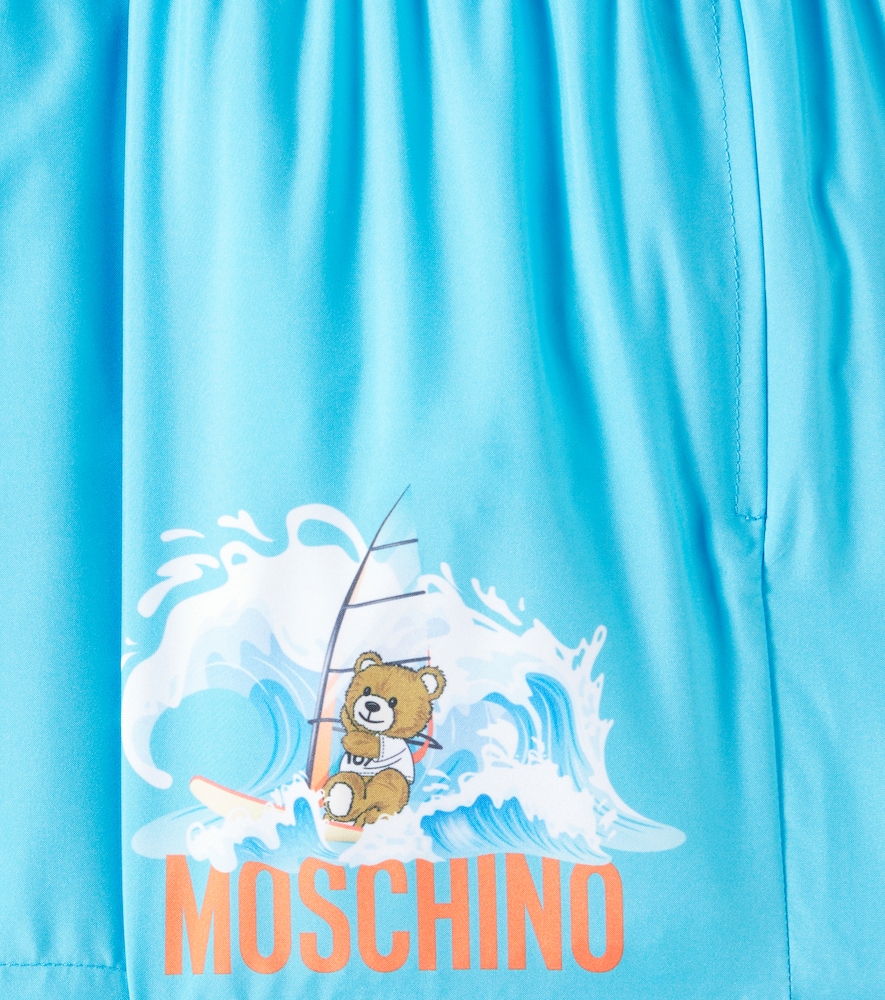  Moschino Kids Moschino Kids Printed Swim Trunks 