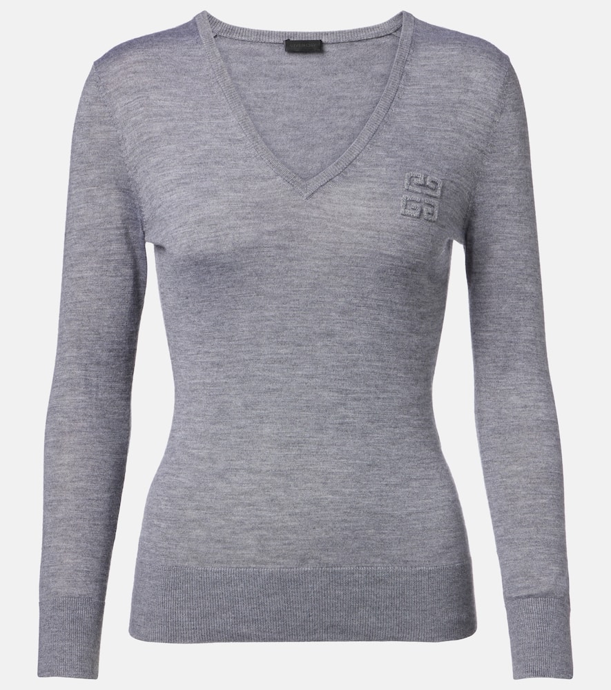 Givenchy Cashmere And Silk Sweater In Grey