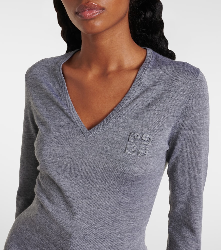 Givenchy Cashmere And Silk Sweater In Grey