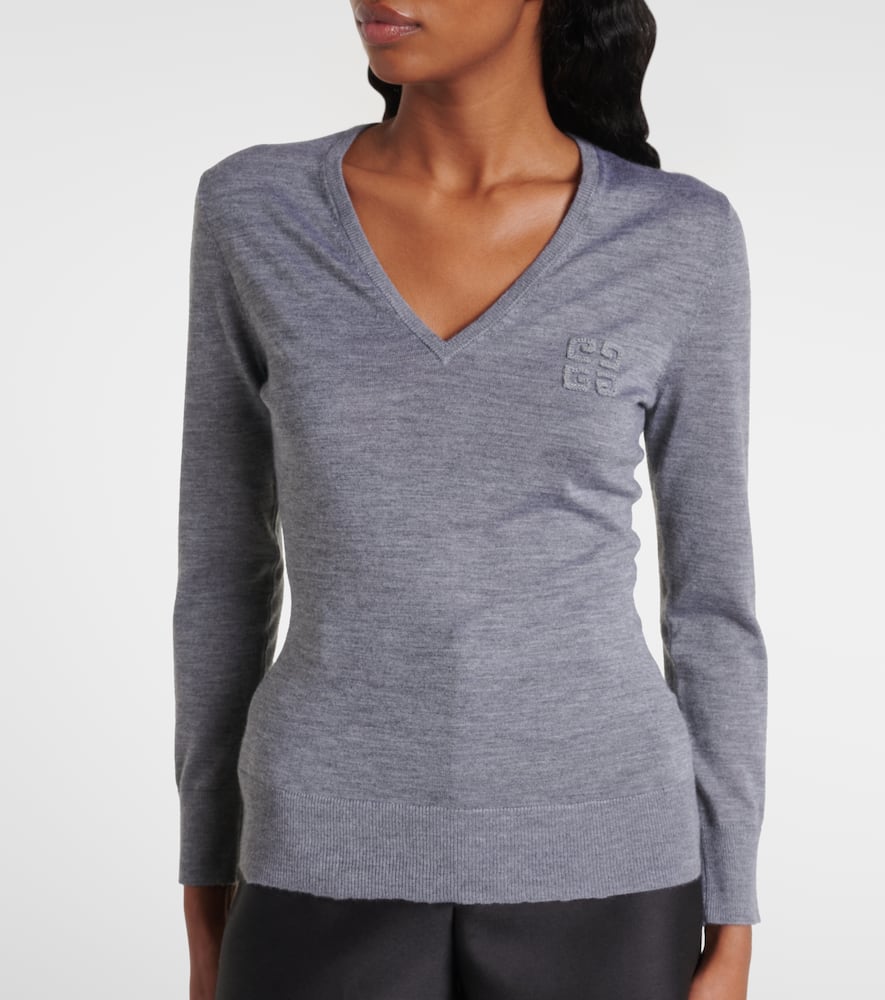Givenchy Cashmere And Silk Sweater In Grey