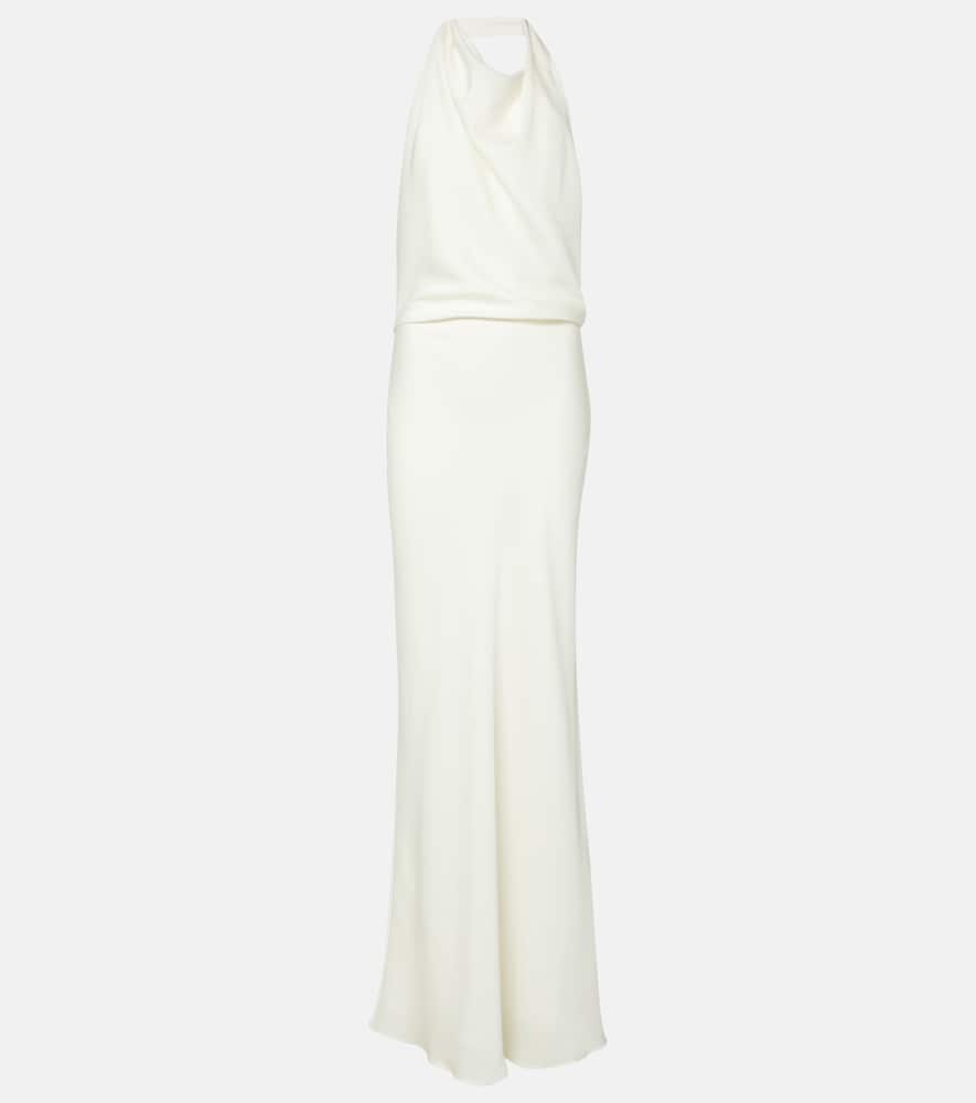 Reannon draped satin gown