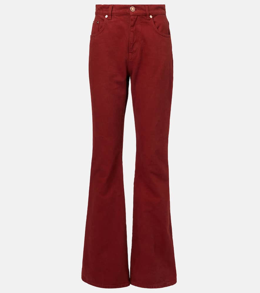 Gabriela Hearst Willa High-rise Bootcut Jeans In Brown