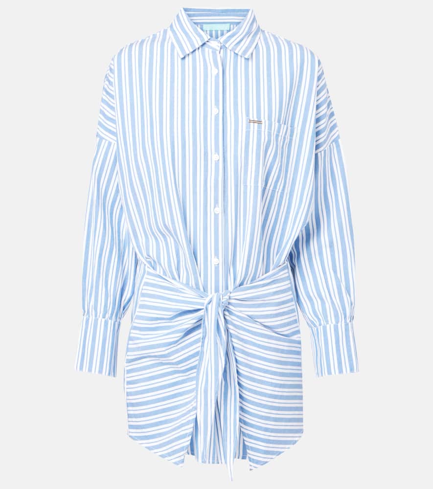 Sara striped cotton shirt dress