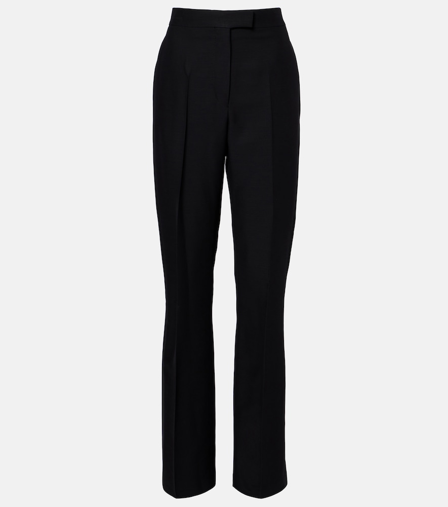 FERRAGAMO Ferragamo High-rise faille straight pants　フェラガモ ハイライズ ファイユ ストレート パンツ