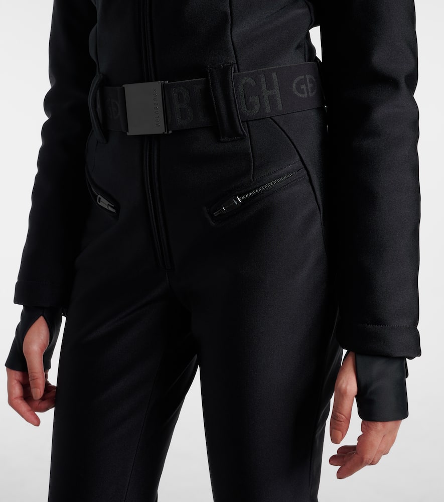 Goldbergh Glisser Faux Fur-trimmed Ski Jumpsuit In Black