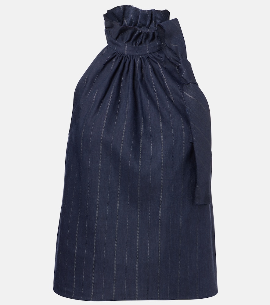 Dorothee Schumacher Modern Sophistication Linen-blend Top