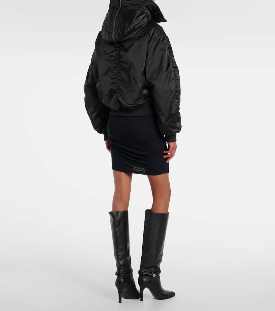 Isabel Marant Étoile Elisa Hooded Bomber Jacket In Black