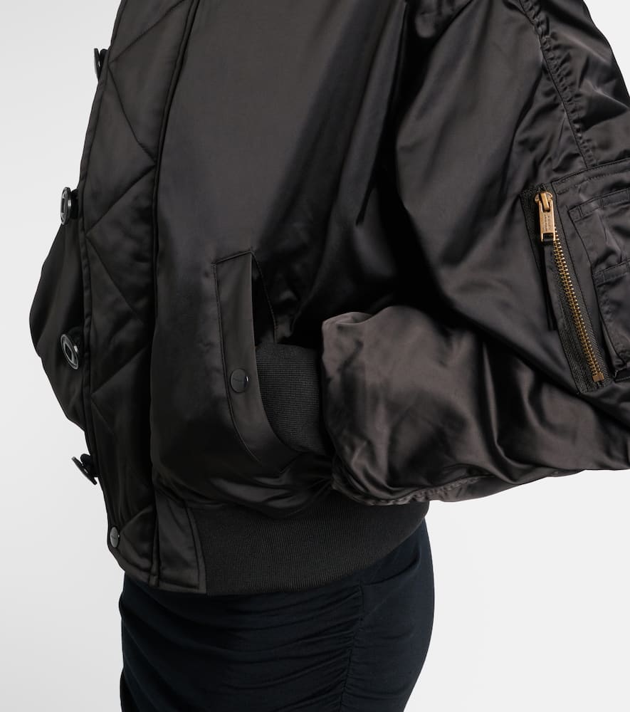 Isabel Marant Étoile Elisa Hooded Bomber Jacket In Black