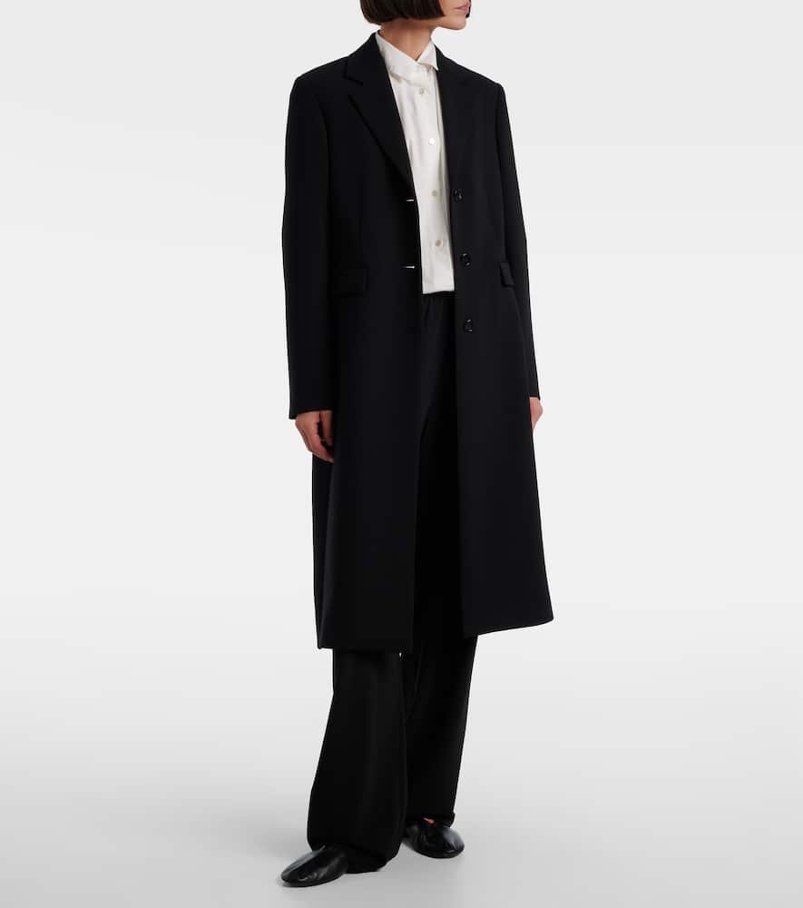 The Row Cerys Wool-blend Coat In Black