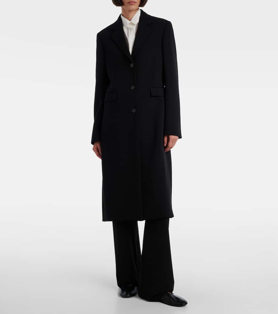 The Row Cerys Wool-blend Coat In Black