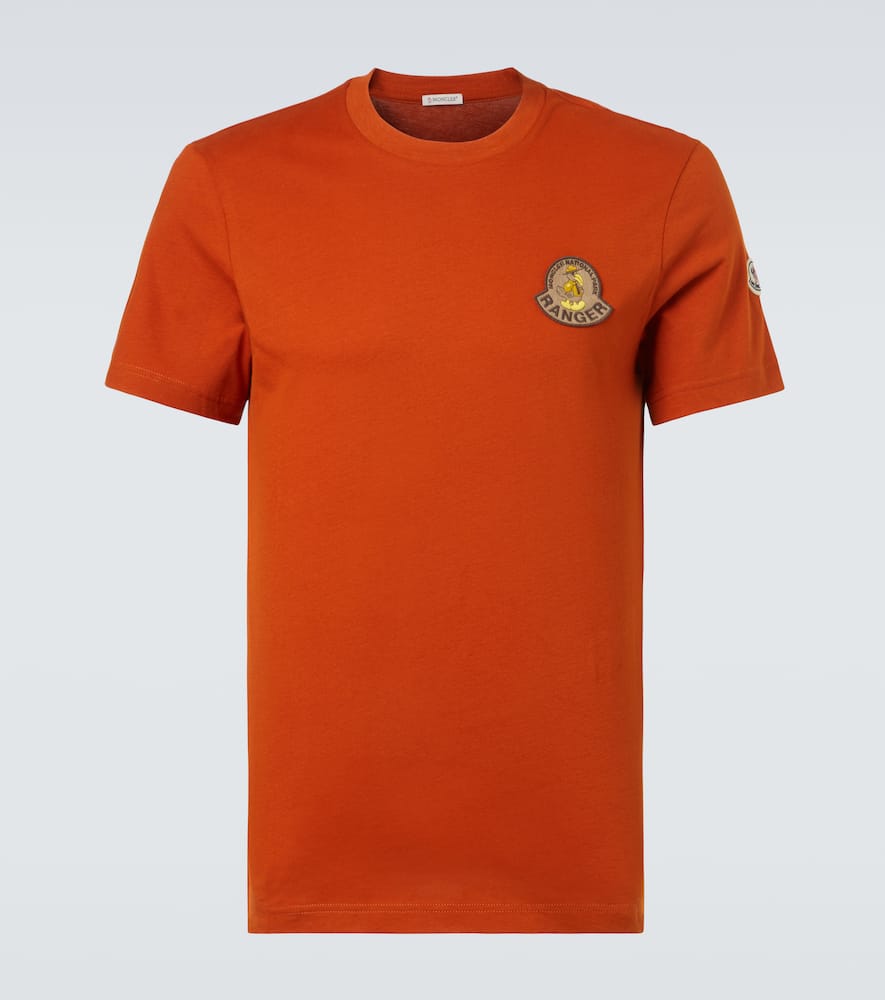Moncler Mon Duck Cotton Jersey T-shirt In Animal Print