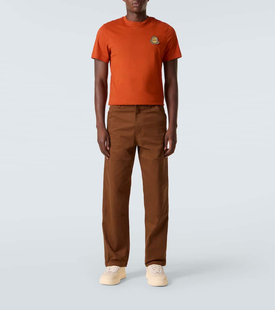 Moncler Mon Duck Cotton Jersey T-shirt In Animal Print