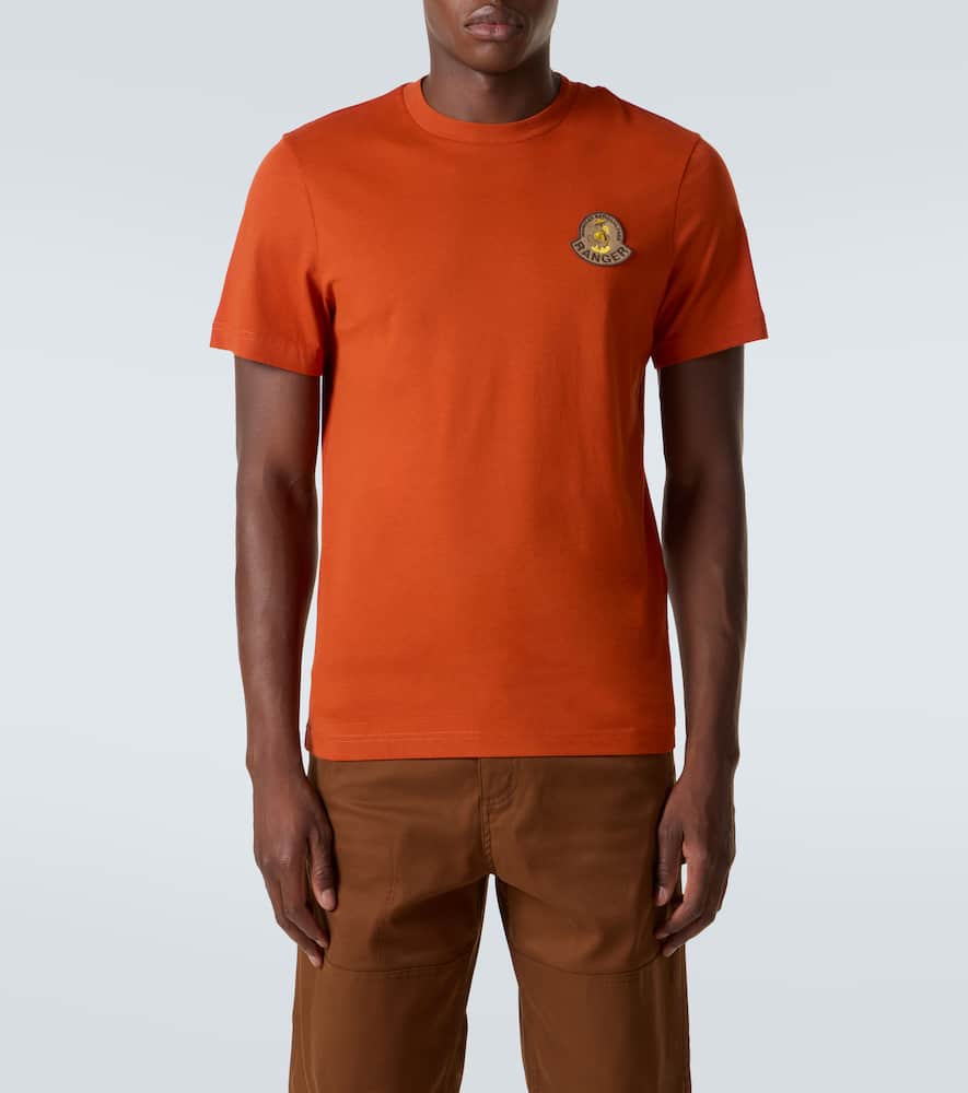 Moncler Mon Duck Cotton Jersey T-shirt In Animal Print