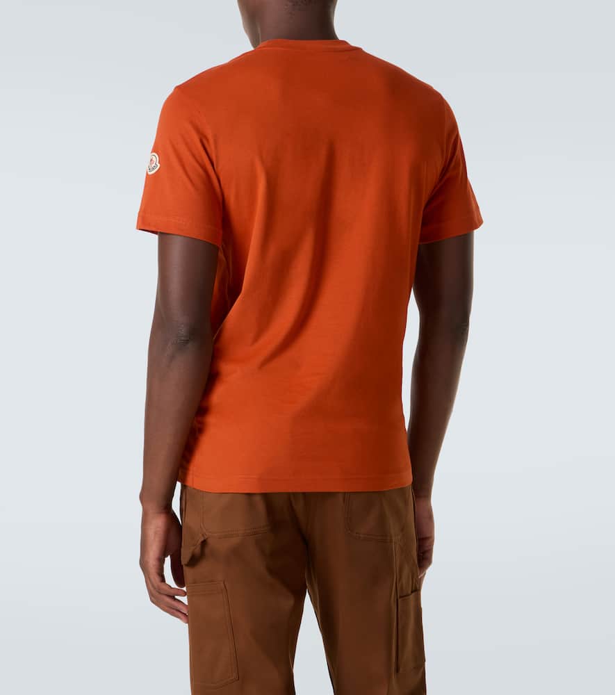 Moncler Mon Duck Cotton Jersey T-shirt In Animal Print