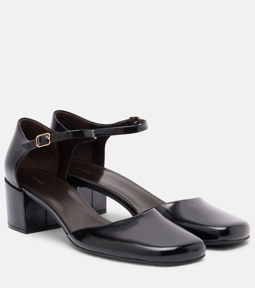 The Row Penelope leather pumps